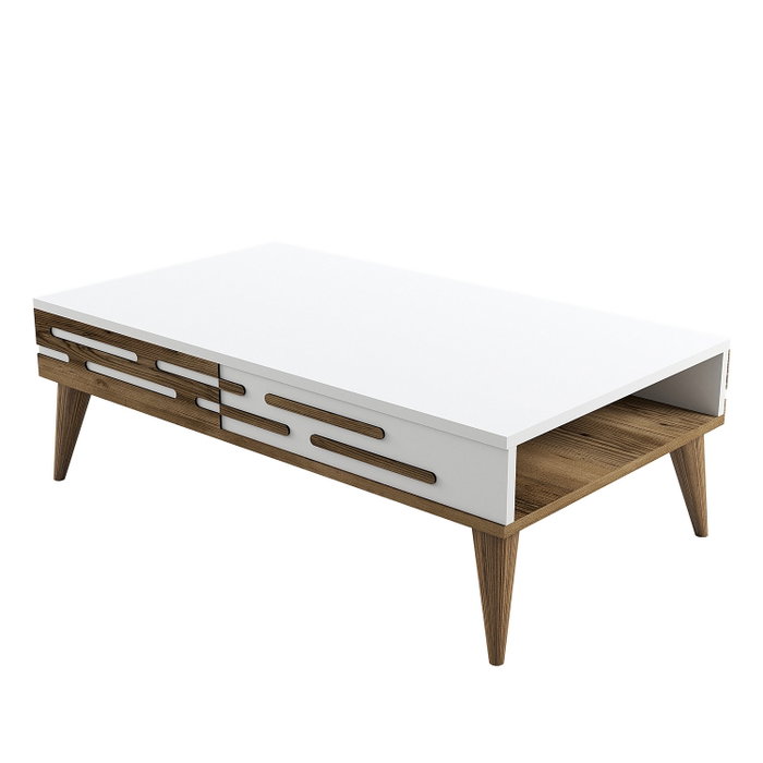 Hanah Home Valensiya - Mesa de centro blanca